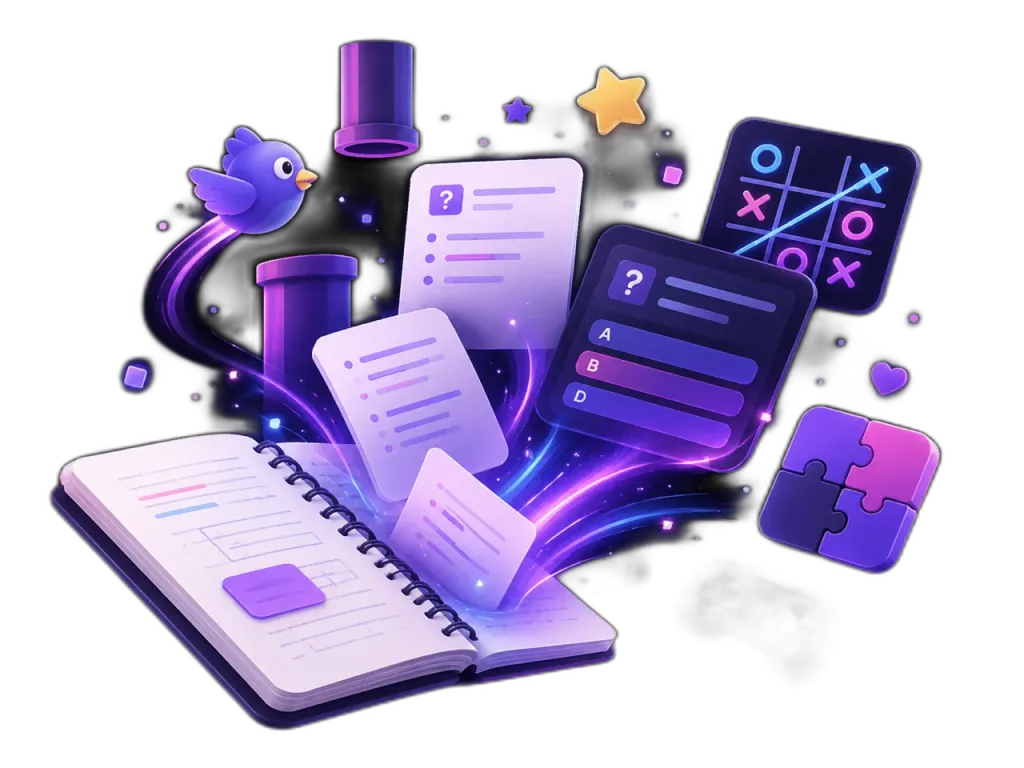 StudyQuest: turn study notes into games
