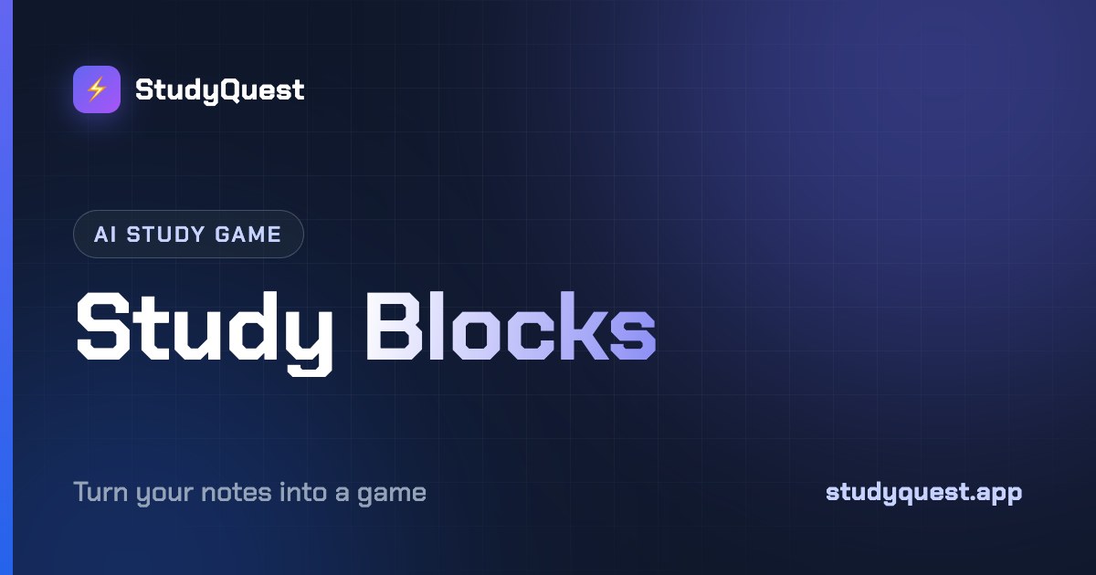 Tetris - AI Study Game | StudyQuest